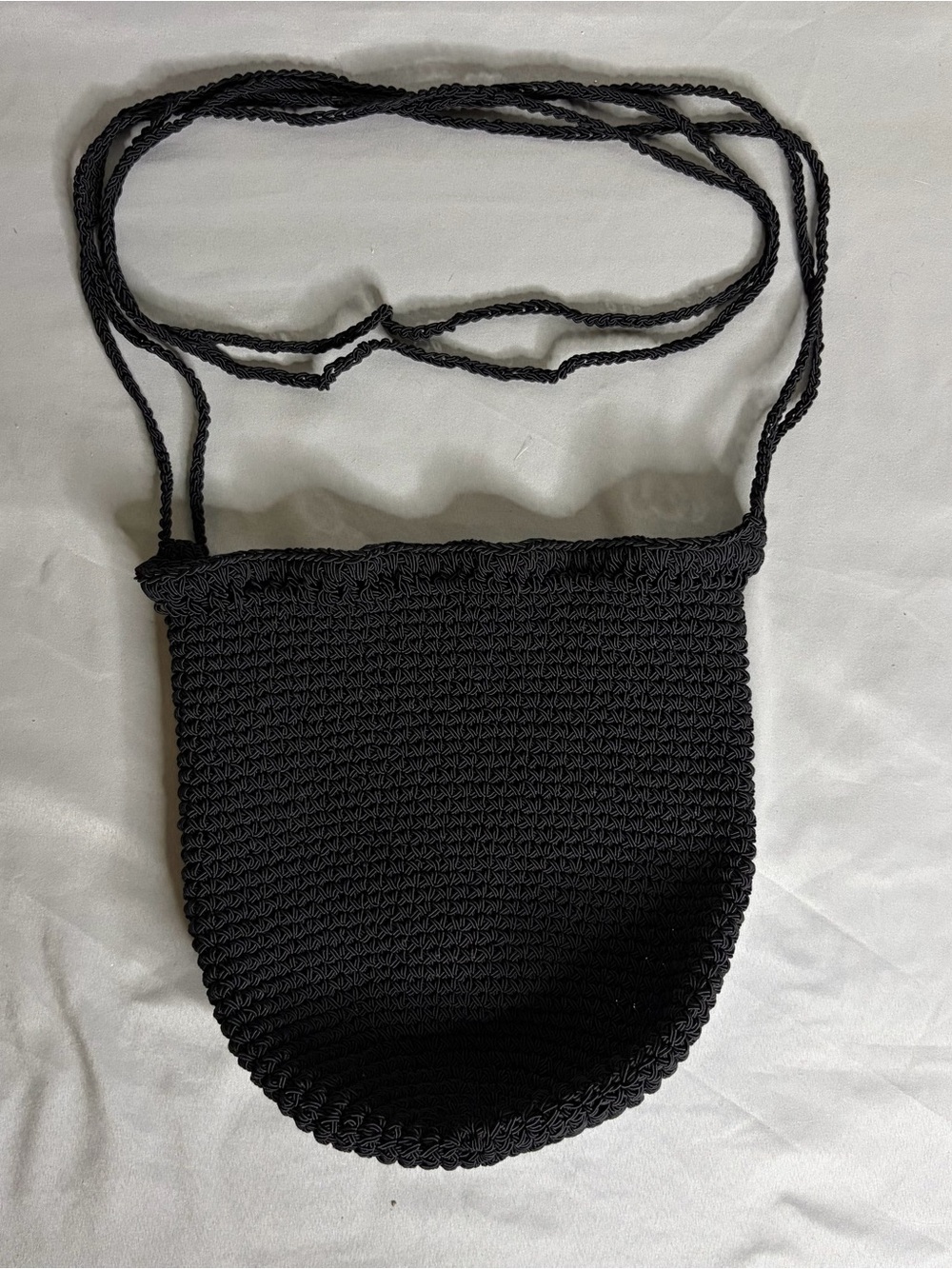 GAP Black Crochet Bucket Bag